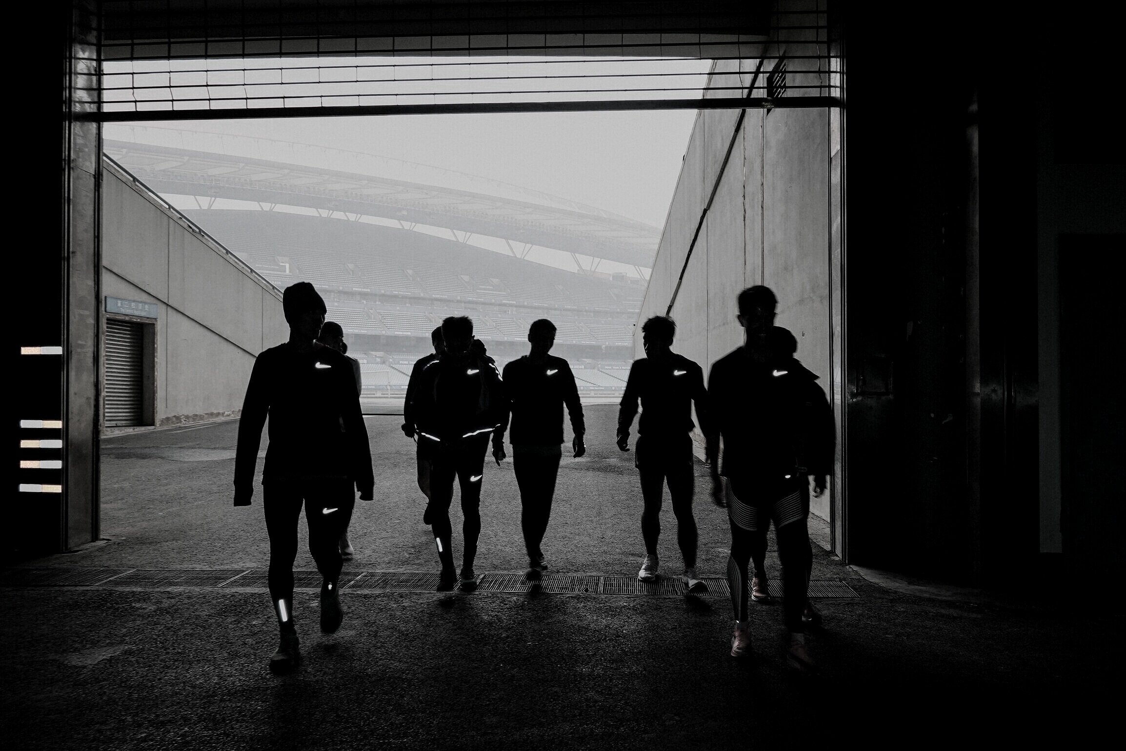 Black Toes Running Team running club in Luwan Stadium (Wed intervals); Miao Jiang Road / Huangpu riverfront (Sat long runs), Shanghai, China