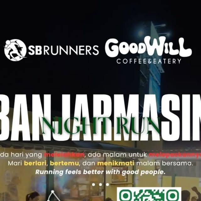 South Borneo Runners running club in New Goodwill Coffee and Eatery, Banjarmasin, Indonesia