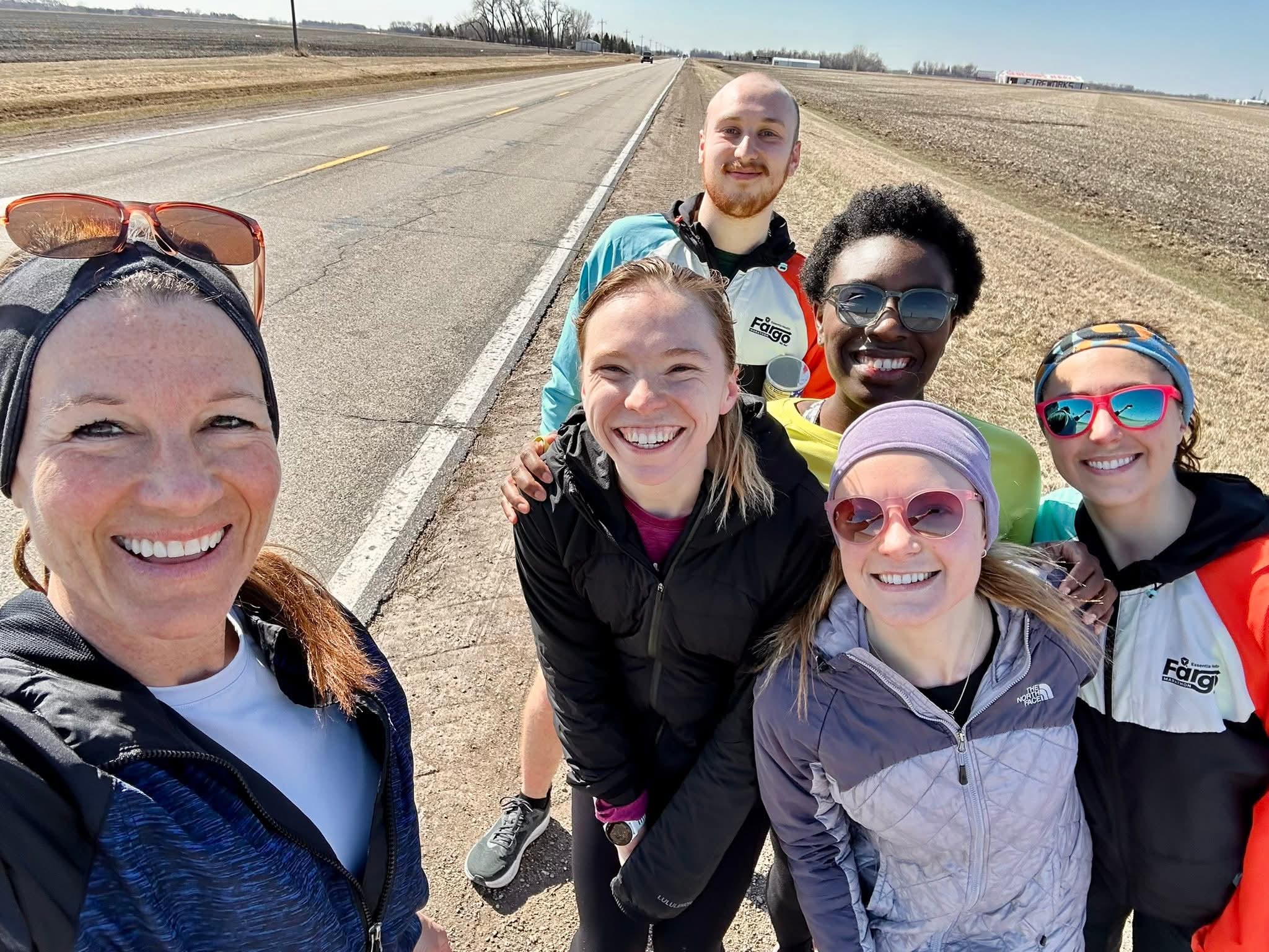 Bismarck Marathon Group Runs running club in 12 Stones Coffee, 1320 Tacoma Avenue, Bismarck, North Dakota, USA