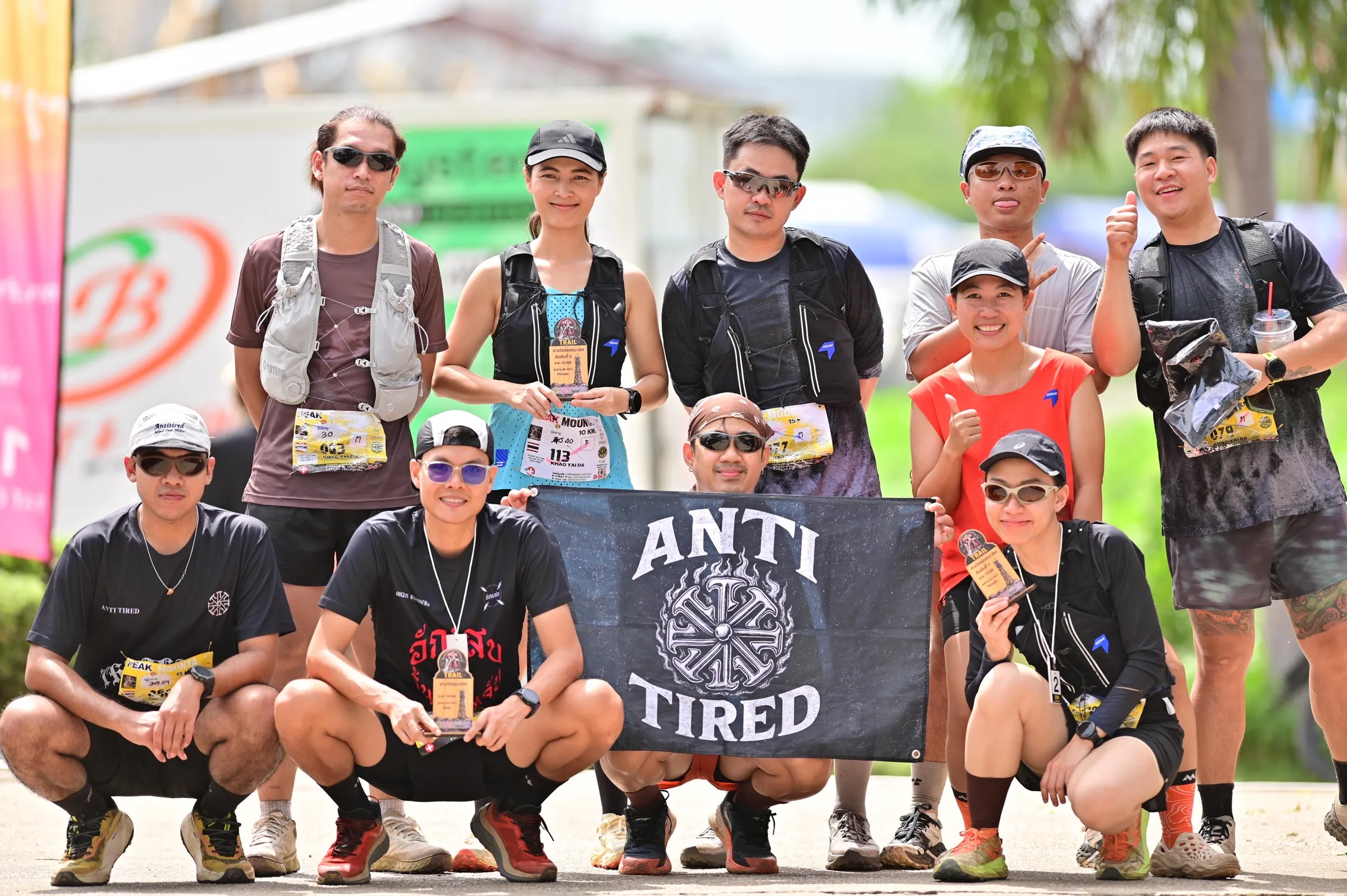 Antitired running club in Themood.sriracha, Si Racha, Thailand